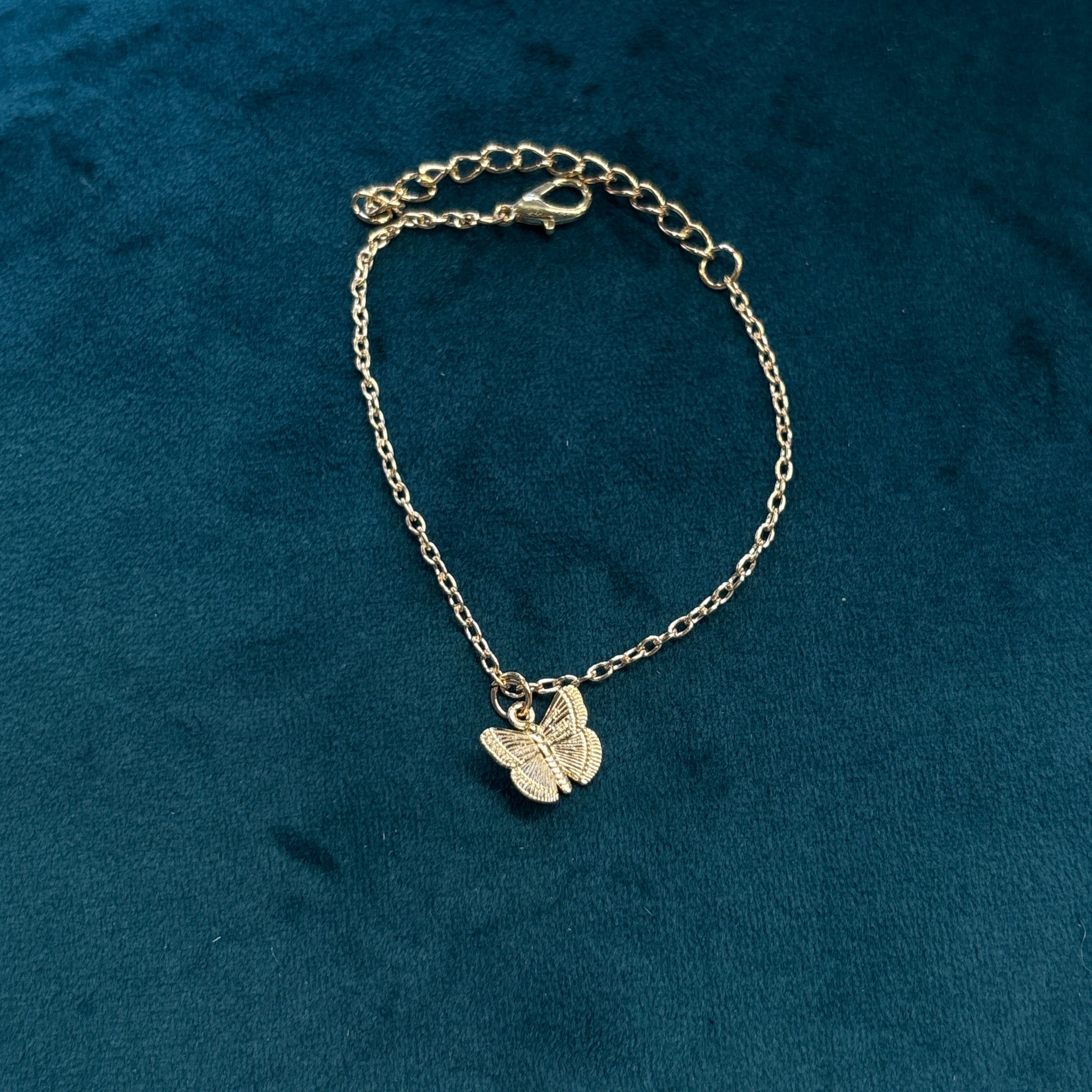 Butterfly Charm Ankle Bracelet