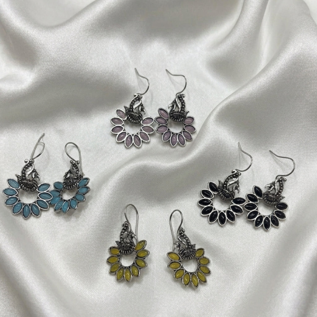 Handmade Collection of Ethnic Oxidized Earrings