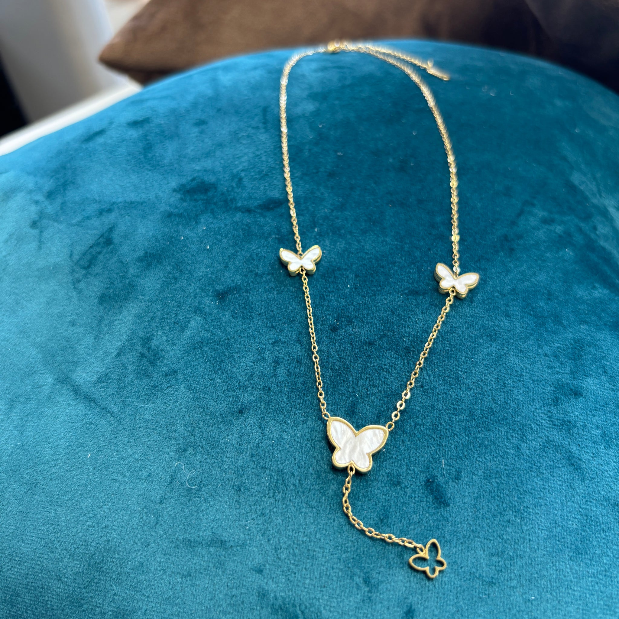 Gold Butterfly Shaped Necklace