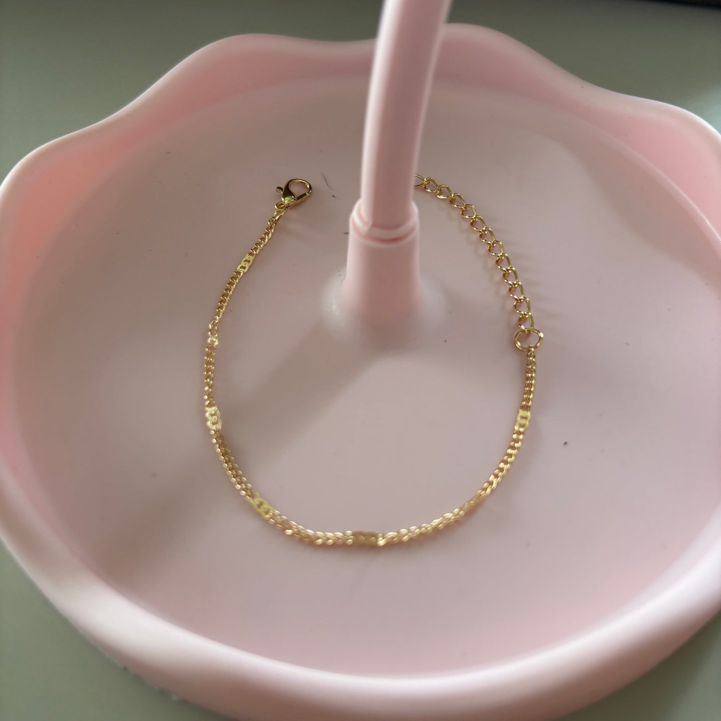 Gold Figaro Chain Bracelet