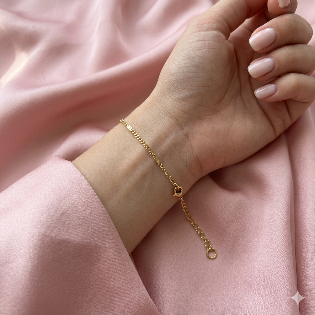 Gold Figaro Chain Bracelet