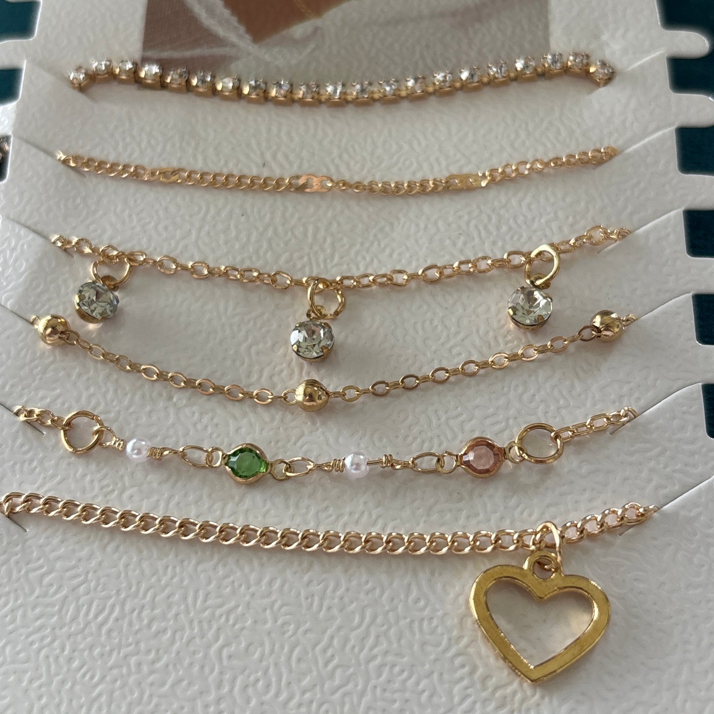 Gold Plated Charn Bracelet (6 Pack)