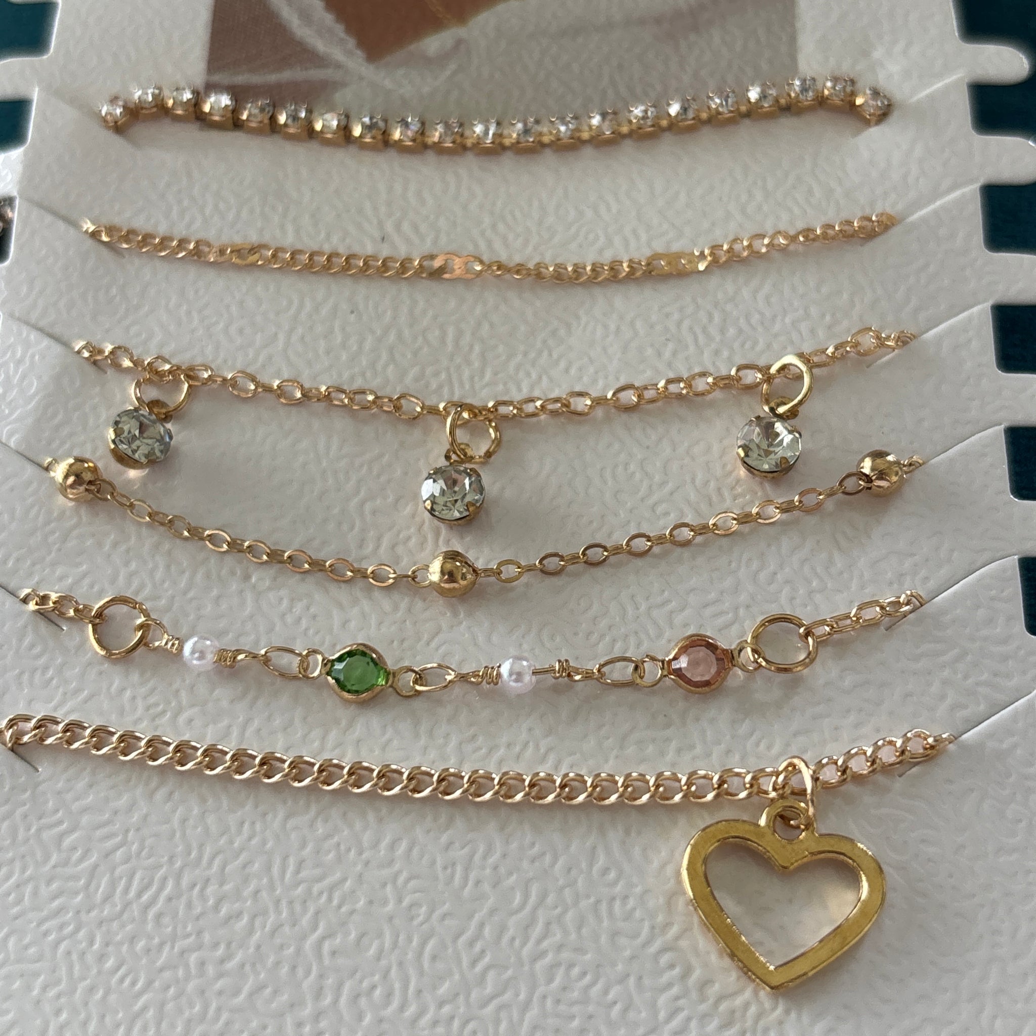 Gold Plated Charn Bracelet (6 Pack)