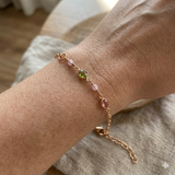 Gold Plated Pearl Station Bracelet