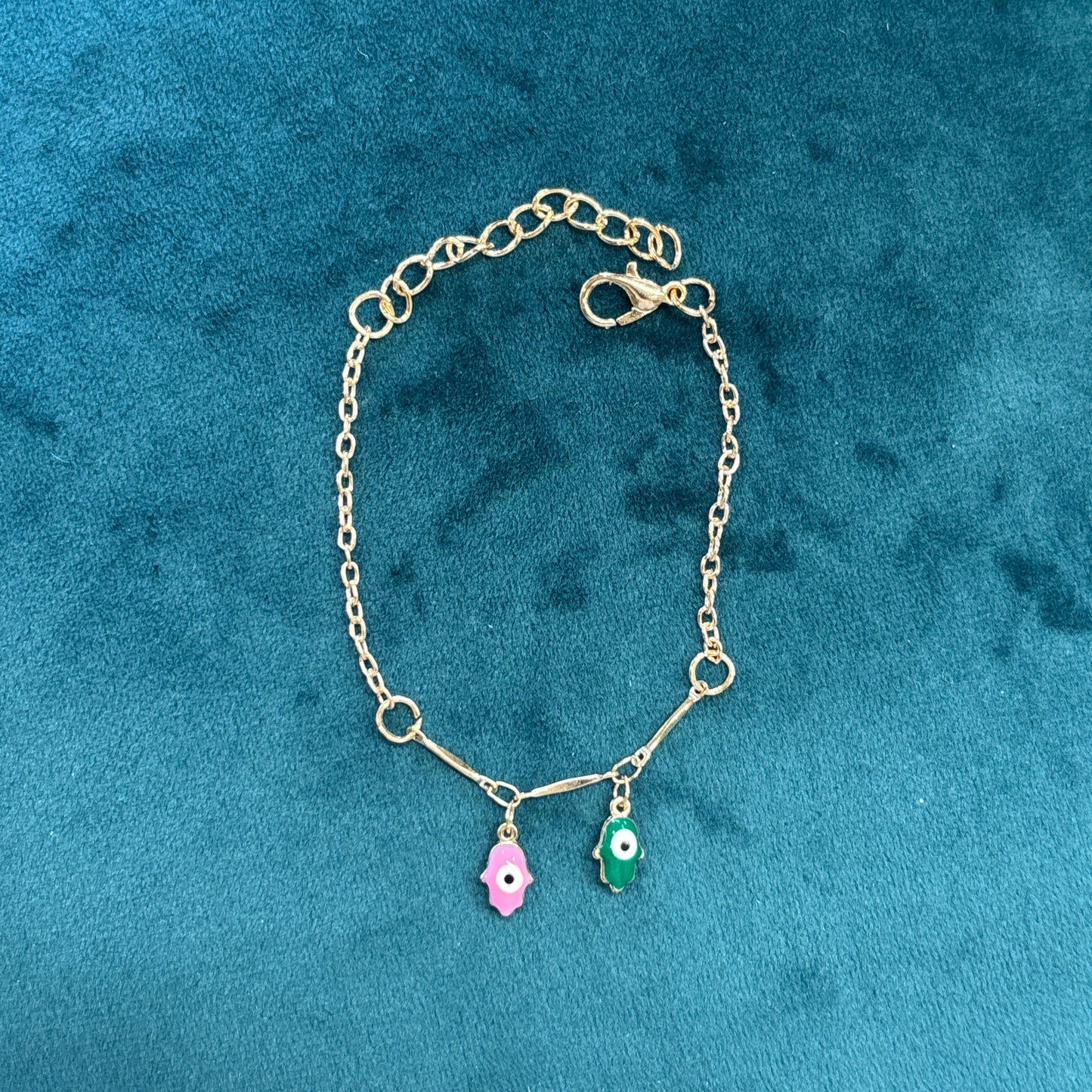 Gold Tone Charm  Bracelet