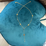 Gold Tone Lariat Necklace