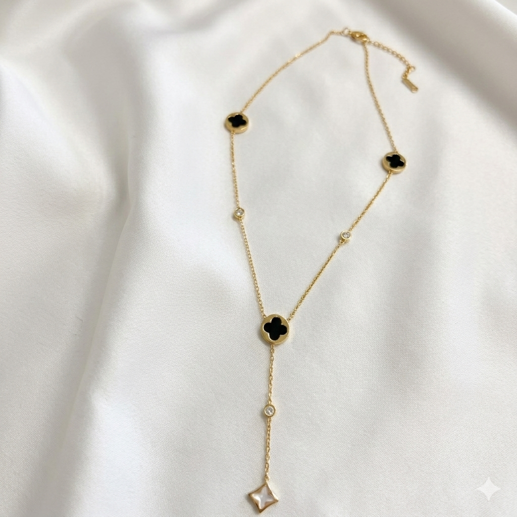 Gold Tone Long Necklace