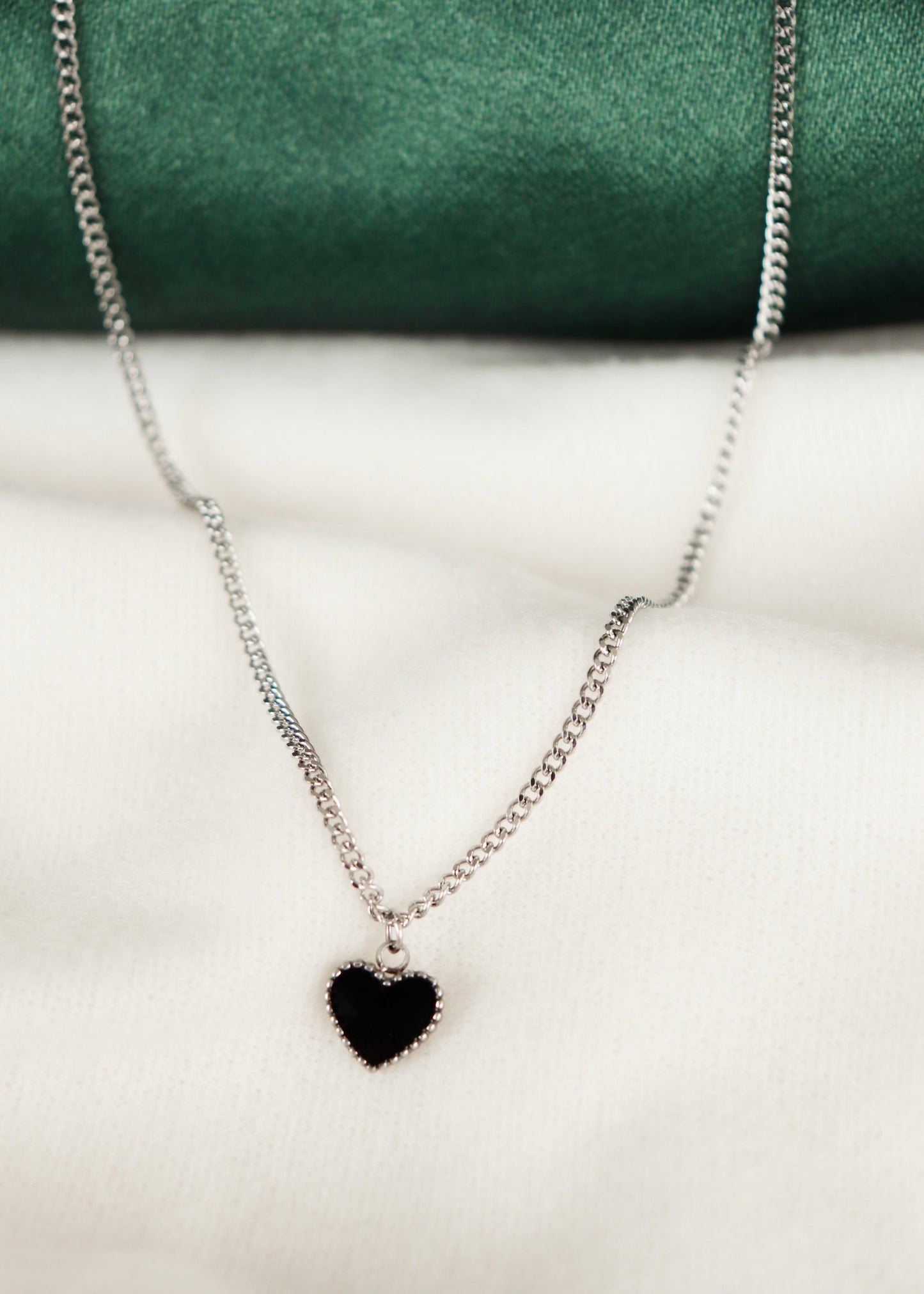 Silver Heart Pendant Necklace