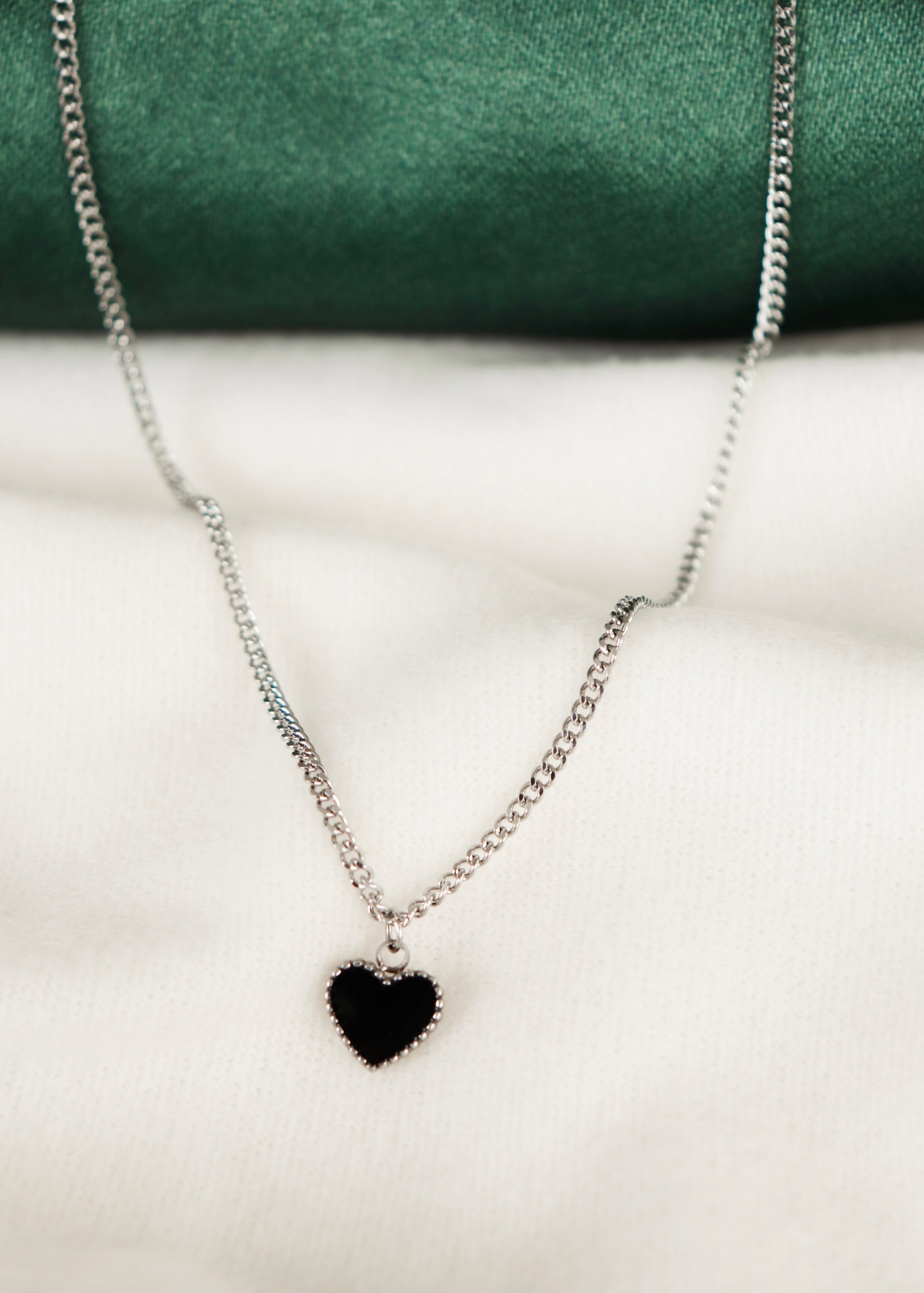 Silver Heart Pendant Necklace