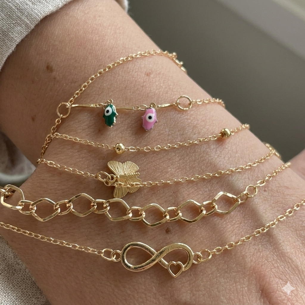 Multiple Chain Bracelet (6 Pack)