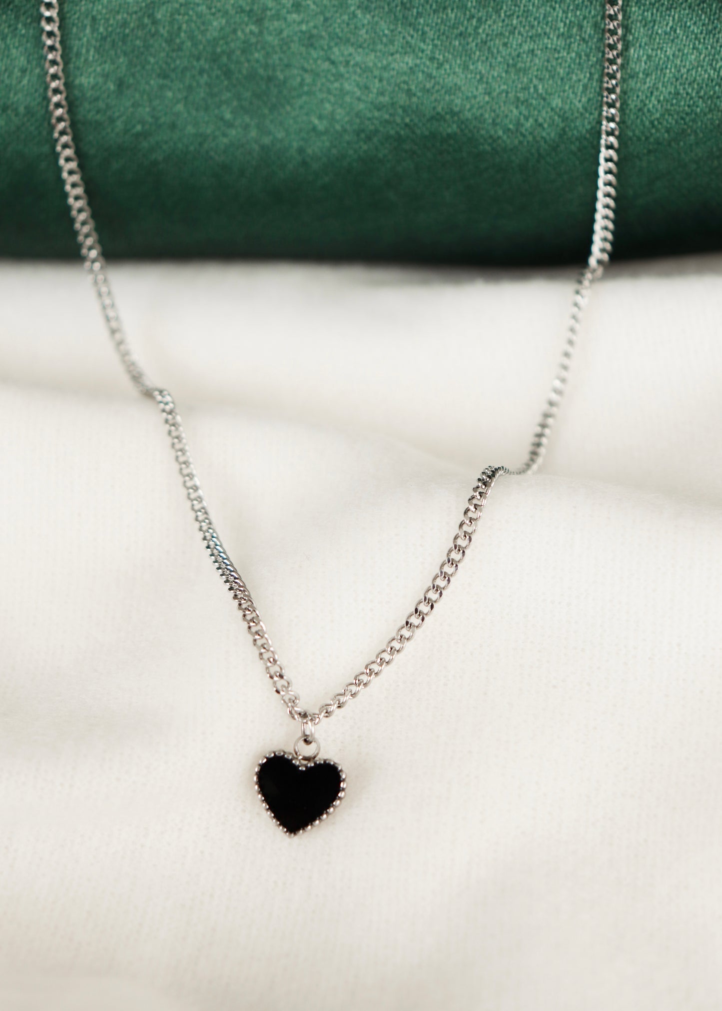 Silver Heart Pendant Necklace