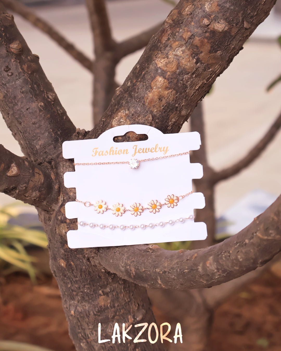 Blossom Pearl Daisy Bracelet Set