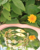 Nature Inspired Gold Flower Bracelet