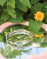 Celeste Trio Gem Silver Bracelet