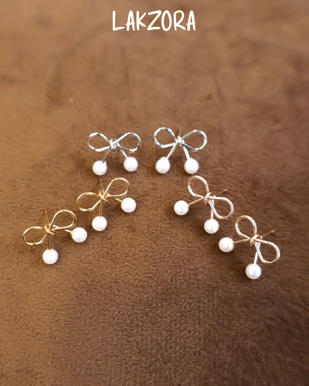 Bow Pearl Drop Earrings