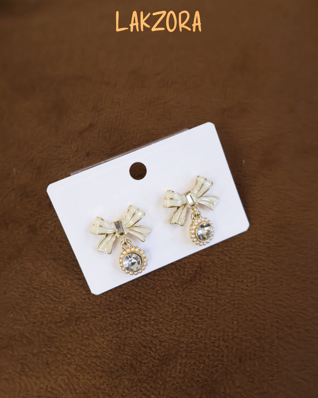 Bow & Gem Earrings