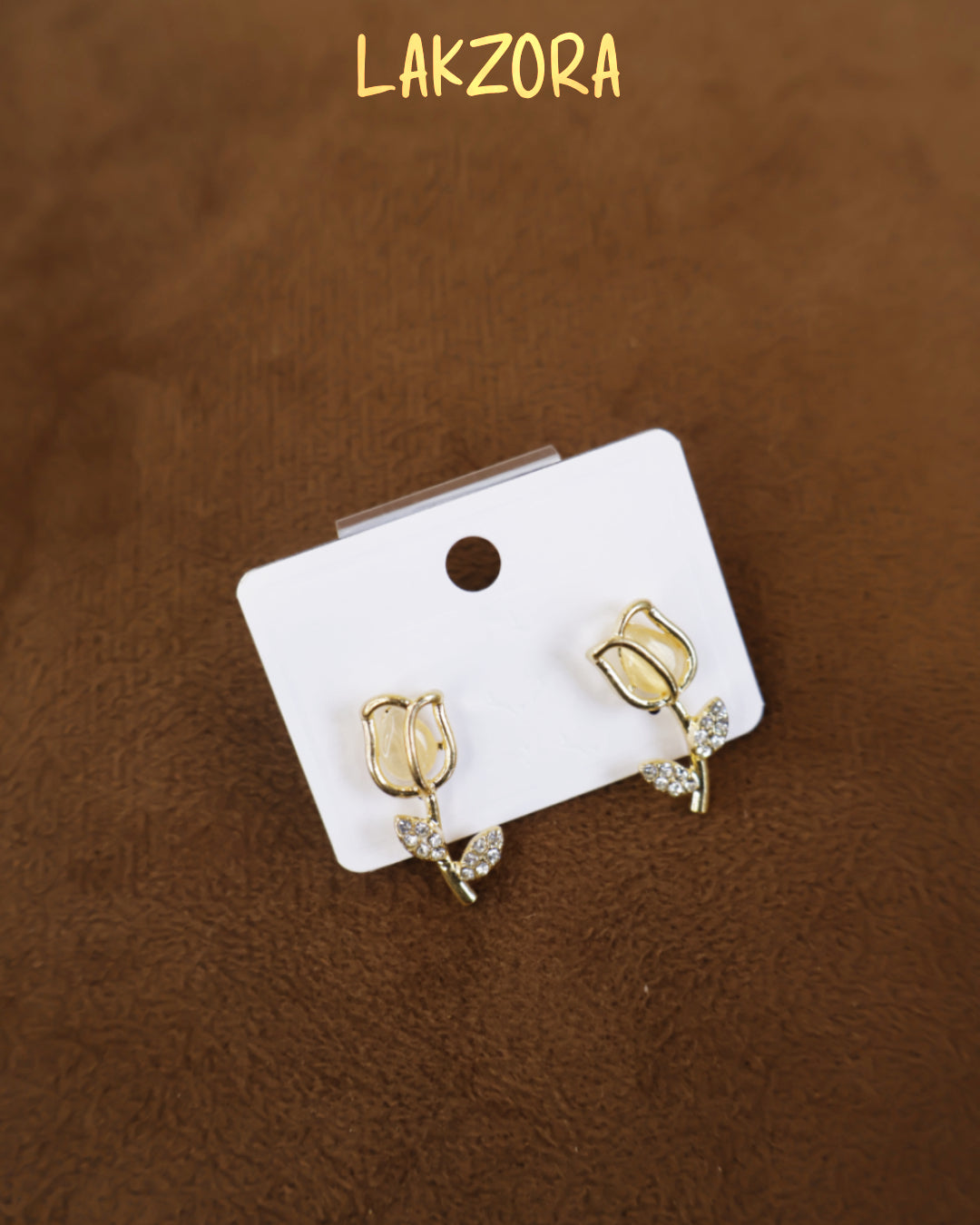 Anti-Tarnish Gold Tulip Cage Earrings jewellery