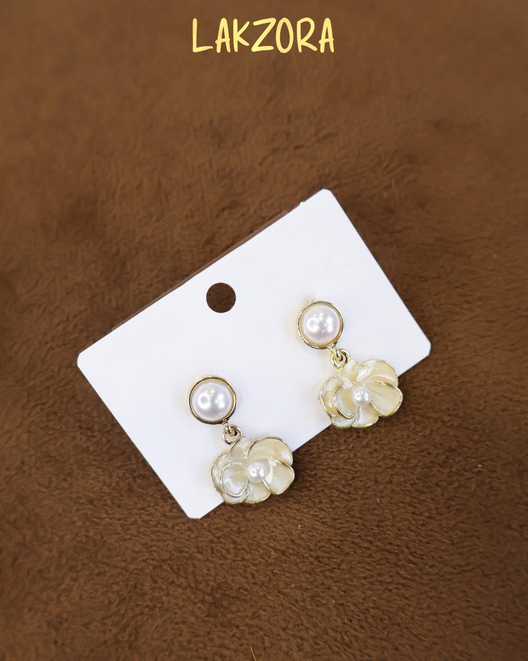 Pearl Flower Drop Earrings jewellery