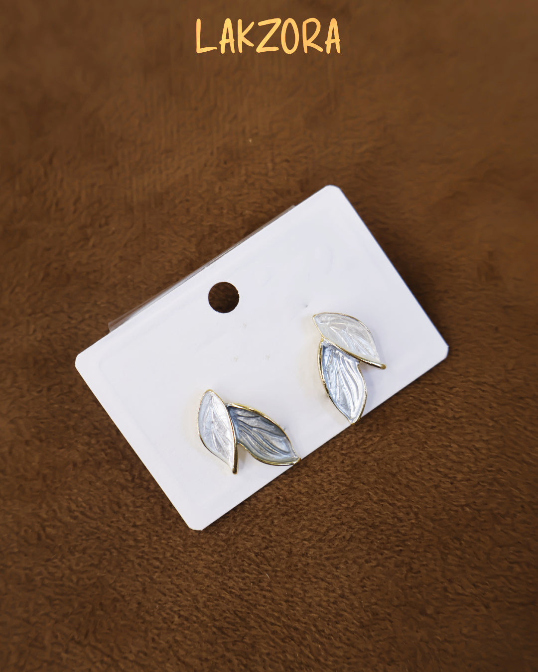 Gold Plated Leaf Stud Earrings