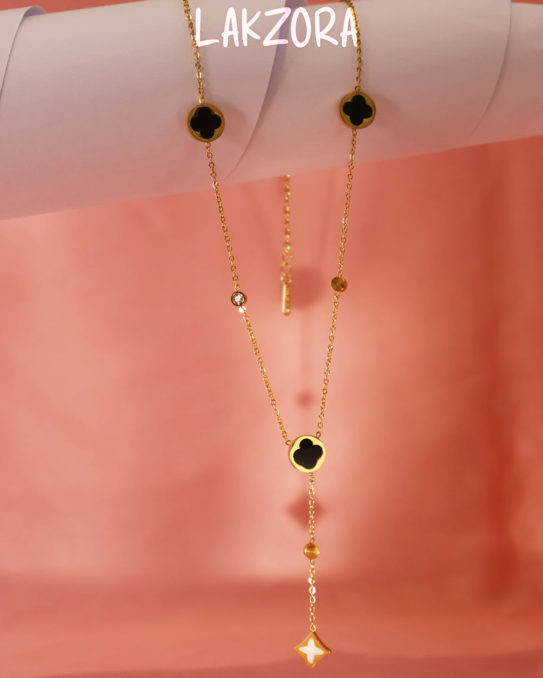 Gold Tone Long Necklace