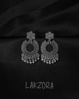 Silver Double Tier Hoop Earrings