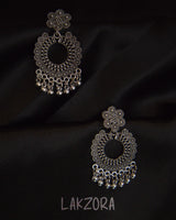 Silver Double Tier Hoop Earrings