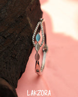 Celeste Trio Gem Silver Bracelet