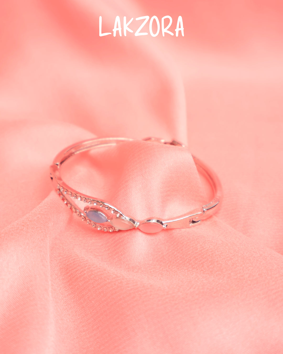 Celeste Trio Gem Silver Bracelet