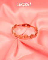 Nature Inspired Gold Flower Bracelet
