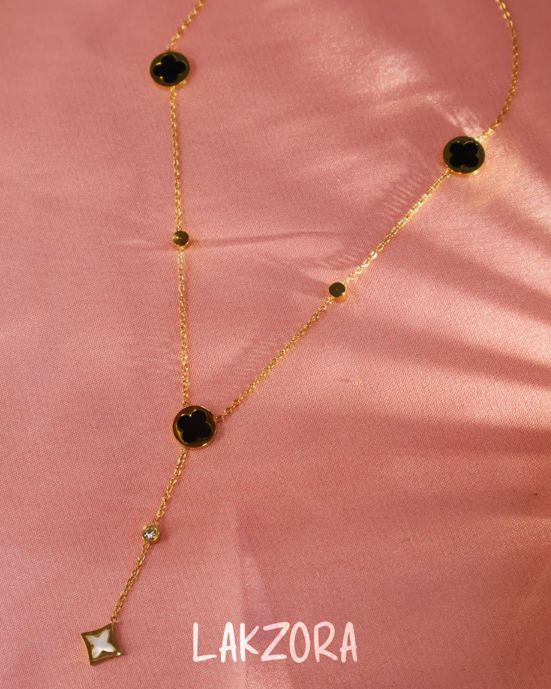 Gold Tone Long Necklace