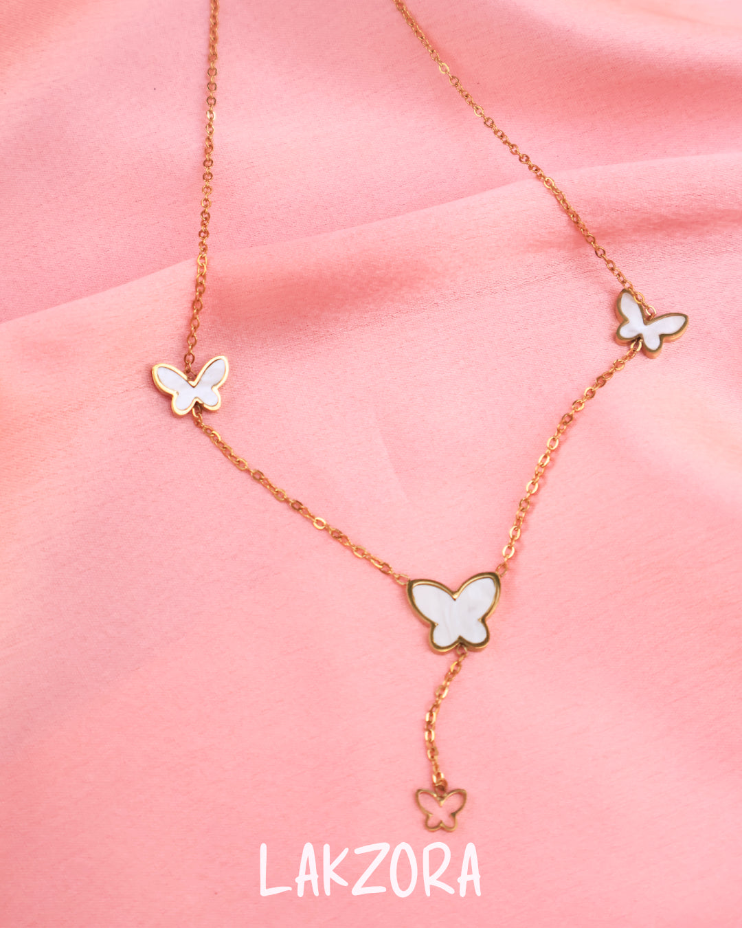 Gold Butterfly Shaped Necklace