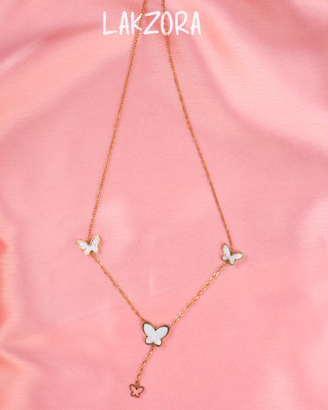 Gold Butterfly Shaped Necklace