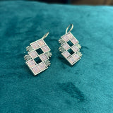Oxidised Gemstone Earrings