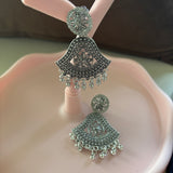 Oxidised Silver Dangler Earrings