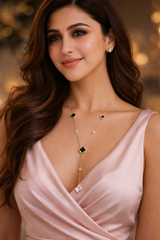 Gold Tone Long Necklace