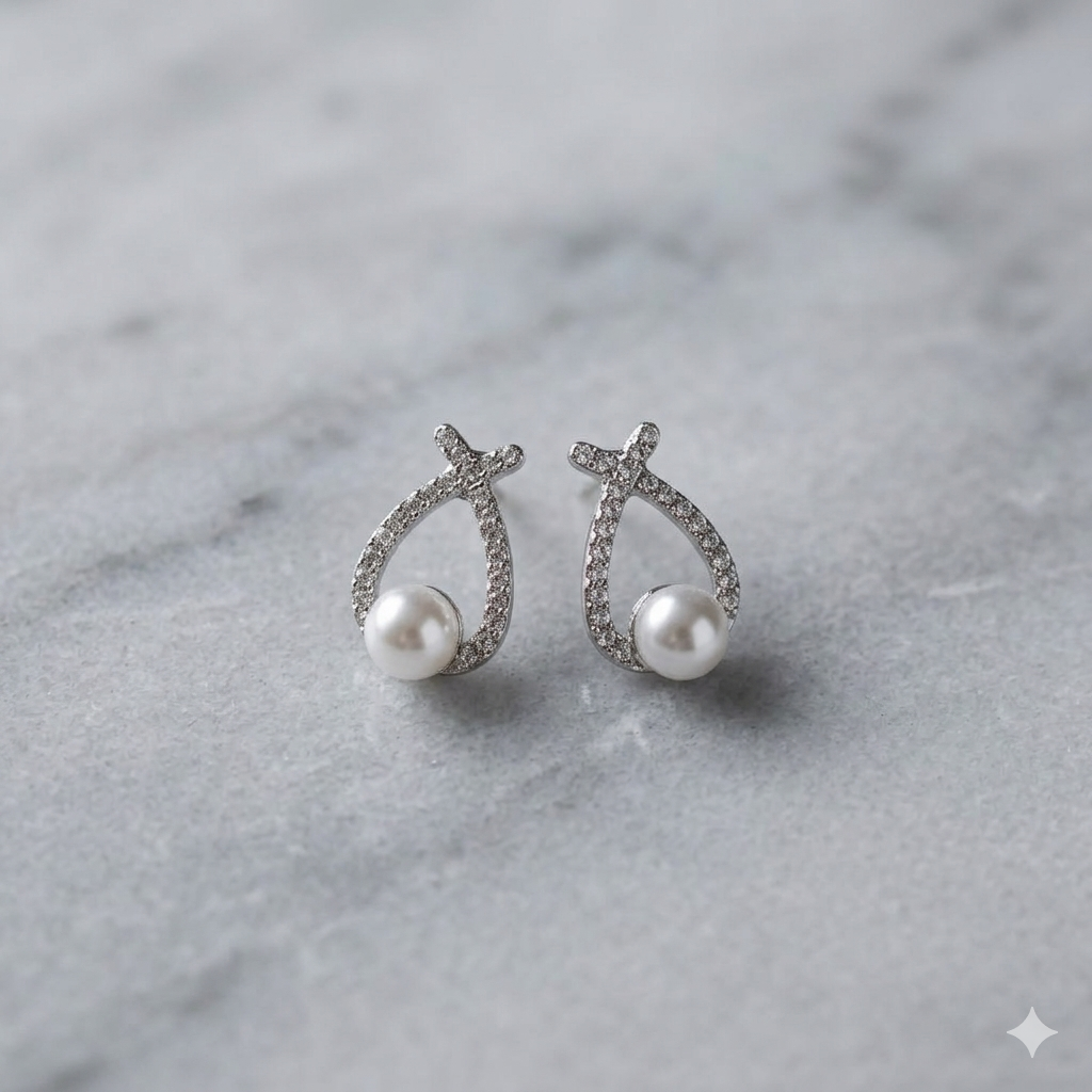 Pearl Teardrop Earrings