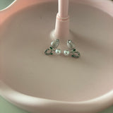 Pearl & Rose Flower Earrings