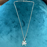 Silver Asterisk Pendant Necklace