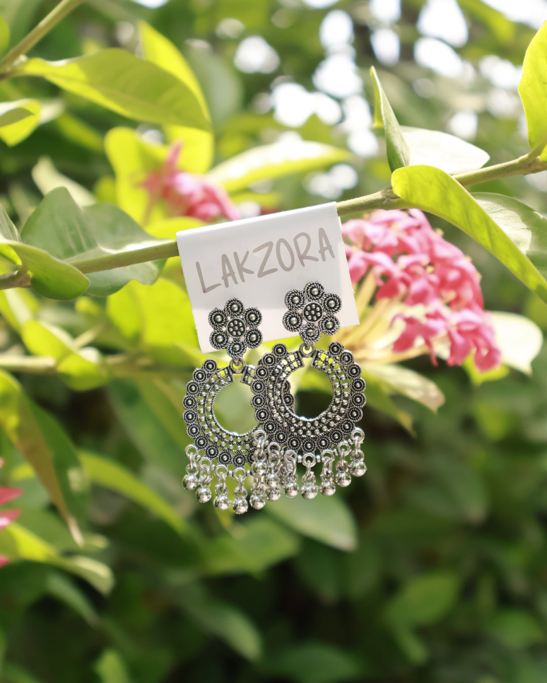 Silver Double Tier Hoop Earrings