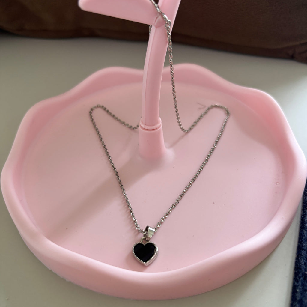 Silver Heart Pendant Necklace