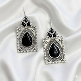 Silver Rectangular Drop