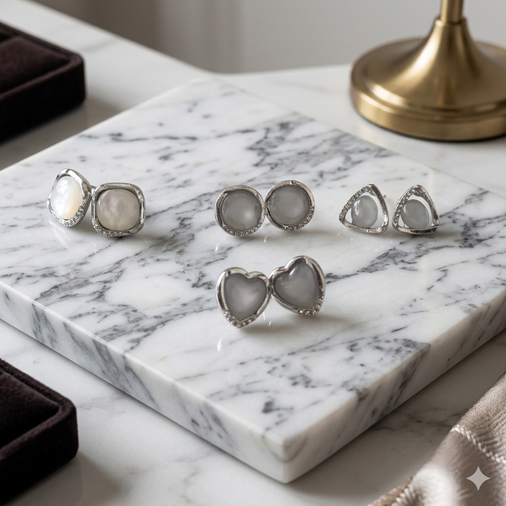 Silver Studs Earring