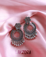 Silver Double Tier Hoop Earrings