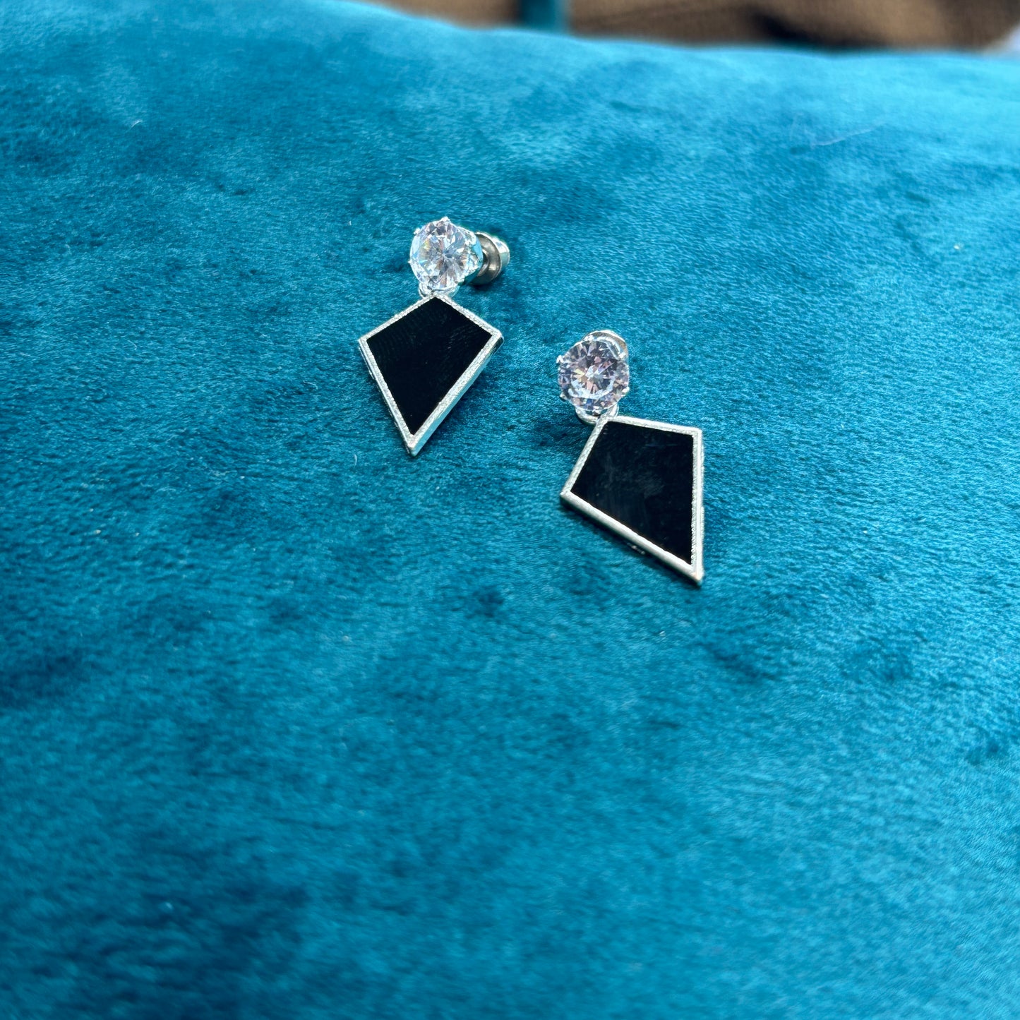 Triangle Diamond Earrings