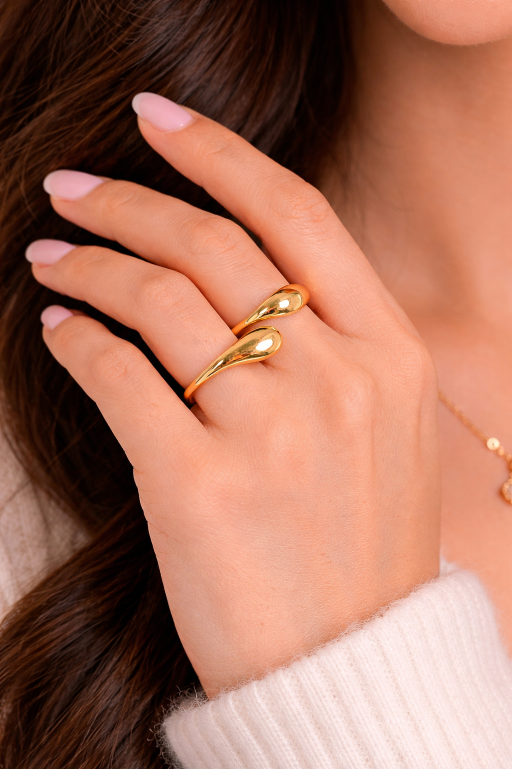 Chunky Bubble Open Ring
