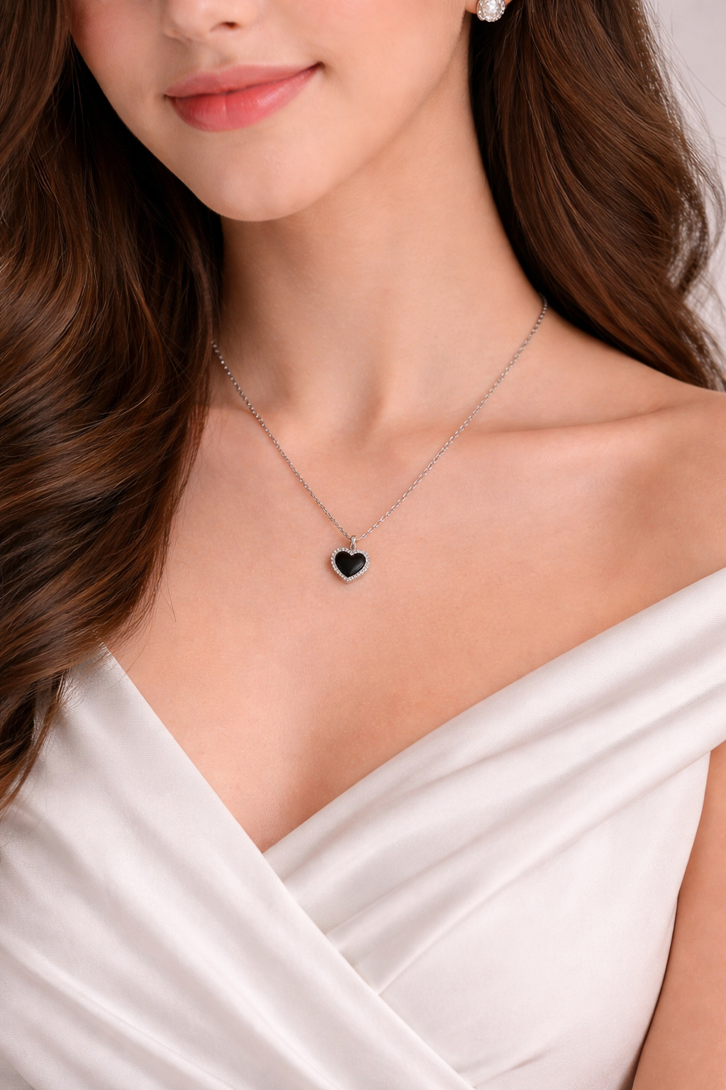 Silver Heart Pendant Necklace