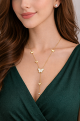 Gold Butterfly Shaped Necklace