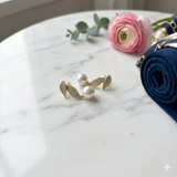 Gold Tone Leaf Shaped Earrings