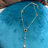 Gold Tone Long Necklace
