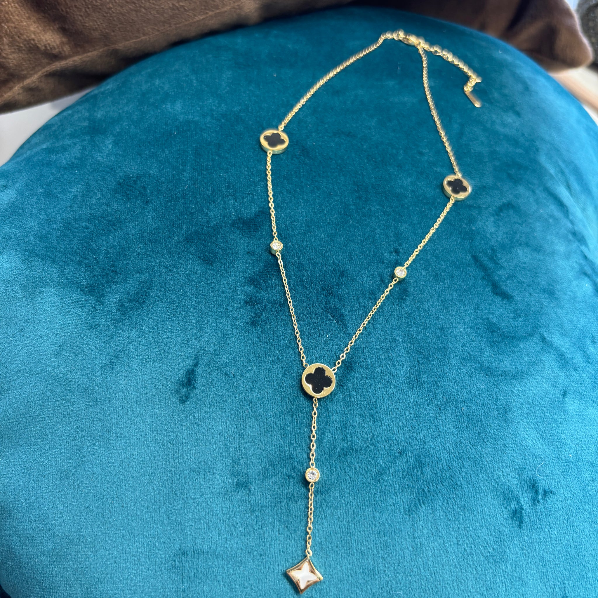 Gold Tone Long Necklace